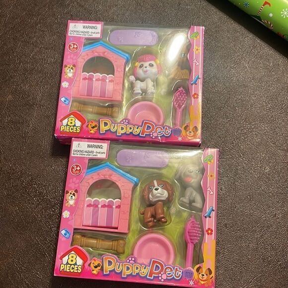 BUNDLE- NEW IN BOX- 8 Piece Puppy Play Set - Picture 1 of 3